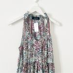 fab'rik Fab’rik Blue Floral Boho Mini Dress Sleeveless Boutique Tiered Size Small S NWT Photo 3