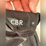 CBR CHIC BOUTIQUE ROSE Black Satin Ruched Mini Dress SIZE MEDIUM Photo 6
