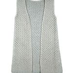 Unbranded Sweater Womens Medium Cream Crochet Open Cardigan Chunky Knit Bohemian Photo 0