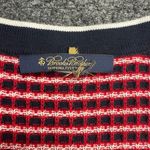 Brooks Brothers  Cardigan nautical elbow length ribbed red white blue XL womens Photo 4