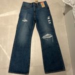 Levi's Levi’s women blue distressed jeans ‘94 baggy bootcut 27” x 31” brand new Photo 0