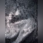 David Lerner  black foil-print faux leather leggings size small! Photo 2