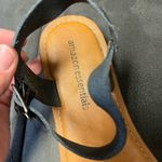 Faux Black Leather Ankle Strap and Adjustable Buckle Sandals for Women Tan Size 7.5 Photo 5