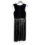 Antonio Melani Cilan Stretch Metallic Crepe Dress Black Silver Size 6 NWT Photo 3