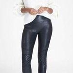 Spanx Large Faux Leather Leggings, Quilted leggings Photo 0