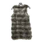 Armani Exchange  black/grey faux fur full zip-up vest size SP Photo 1