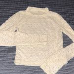 Cream Long Sleeve Lace Top Photo 0