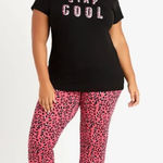 Ymi Stay Cool Pink/Black Pajama Jogger Set 3X Photo 0