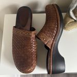 Ecco  Brown Mules Braided Leather Clogs 41 Casual Boho style  Photo 3