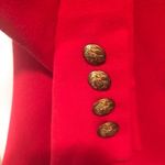 Ralph Lauren VTG Lauren Longline Wool Military Style Red Midi Dress 16 Lined Photo 6