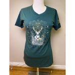 Jagermeister The Stag Deer Elk Green Women’s Short Sleeve Graphic T Photo 0