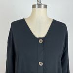 ASOS  Black Long Sleeve Shirt Dress Photo 2