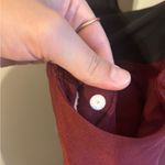 Lululemon Size 4 Racerback Burgundy Polka Dot Mesh Tank Shelf Bra Red Photo 2