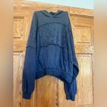 Aerie - Sherpa Patchwork Oversized Hoodie Pullover Photo 4