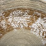 Antik Kraft Tan and Cream Tote with Bamboo Handles Photo 1