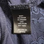 Torrid Super Soft High Neck Lace Insert Sharkbite Hem Tank Top 2X Women’s Blue Photo 3