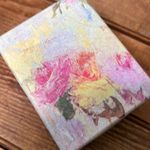 Vintage 80s real rose dangle earrings from Oregon NIB Red Photo 2