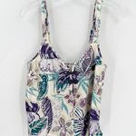 VINTAGE California Dynasty Dainty Satin Floral Sleepwear Cropped Cami Purple Size M Photo 0