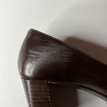 Coach  All Leather Brown Made in Italy Pumps Square Toe Size 6.5B Photo 10