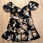 City Chic NWT Plus size S 16 Black Aria Floral Off Shoulder Fit n Flare Dress Photo 2