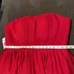 Women’s Burgundy Short Strapless Chiffon Party Prom Dress XXL NWT Red Photo 2