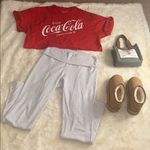 Gray Flared Yoga Pants Size L Photo 5