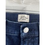 J. Crew Women's 27 Vintage Dark Wash Straight Leg Jean Velvet Stripe Y2K Blue Photo 4