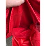 Vintage 1980s Alentino NAS Red Leather Snake Overlay Shoulder Bag Gold Clasp GVC Photo 9