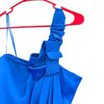 Max and Cleo  size 2 aqua sky one shoulder mini‎ dress blue Photo 2