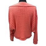 Free People  Coral Chenille Wide Neck Sweater Women's Size Medium Long Sleeve NWT Photo 4