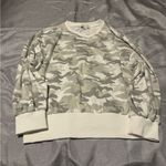 Gray and Cream Camouflage Sweatshirt Size XL Photo 0