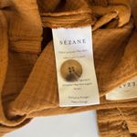 Sézane Federica Brown Short Romper Cotton Gauze Women’s Size FR 38 / US 6 Photo 6