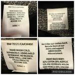 Eileen Fisher  Black Grey Tweed Dress Blazer Jacket Set Colorblock Medium Petite Photo 14