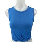 Alo Yoga Women's Blue Sleeveless Twist Front Cami Camisole Crop Tank Top Size S Photo 0