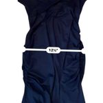 Pinkblush Navy Blue Maternity Maxi Dress Women’s Size Small Ruched Sides Photo 7