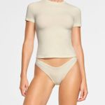 SKIMS Cotton Jersey T-Shirt in Bone, Size Large Photo 0