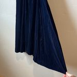 Handmade Vintage Velvet Blue Prom Event Wedding HOCO Drop Waist Ruffle regency costume xs Photo 3