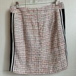 Anthropologie  Maeve PETITE Tweed Skirt Pink Blue Sporty Tux Y2K Stripe Size 10 Photo 1