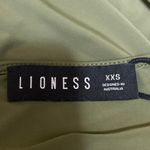 LIONESS Green Sleeveless Fringe Boat Neck Cami Camisole Blouse Tank Top Size XXS Photo 2