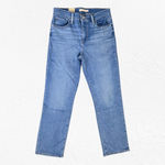 Levi's 724 Medium Wash High Waisted Slim Cropped Straight Leg Jeans Size 28 Photo 1