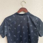 Nike Womens Shirt Top Blue Paisley Dri-Fit Victory Golf Short Sleeve Size Medium Photo 3