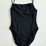 La Blanca  Classic Square Neck Black Bathing Swimsuit Low Back Skinny Strap 14 Photo 14