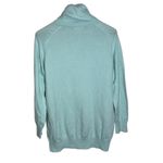 Lands' End Turtleneck Cotton wool pastel sea foam green sweater sz L (14 - 16) Photo 1