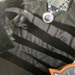 Vintage black velvet classic midi dress Size L Photo 9