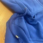 579 Royal Blue Double Breasted Pea Coat Jacket Pockets size Medium 90s y2k Cozy Photo 5
