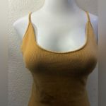 Free People  Beach Stylish Mustard Yellow Bodysuit M Photo 4