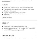 Free People   The It Factor Vegan Leather Wide Leg Pants size US 12 Photo 1