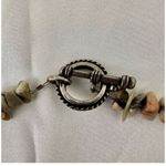 Landscape jasper, coral and gaspeite beaded pendant necklace Photo 6