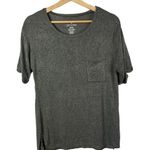 American Eagle  AEO Soft & Sexy Plush Gray Knit Pocket Front T-Shirt S Photo 0