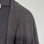 Avenue Black Glitter Glam Open Front Cardigan Sweater - 22/24 - Womens Plus Size Photo 1